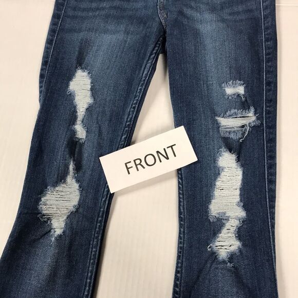 HOLLISTER High-Rise Jean Legging Sz 1 (25x28) Advanced Stretch Ripped Jeggings 4 - Picture 5 of 12